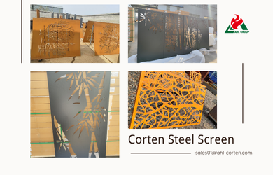Corten Steel Outdoor Screen